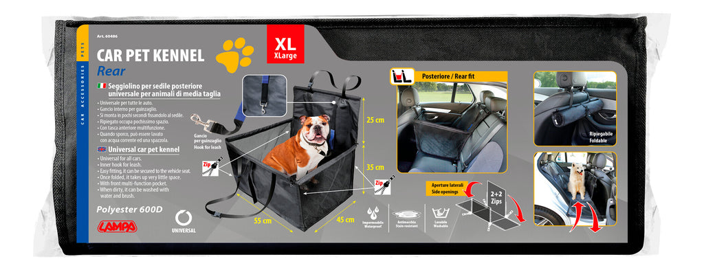 Seggiolino per animali, sedile posteriore