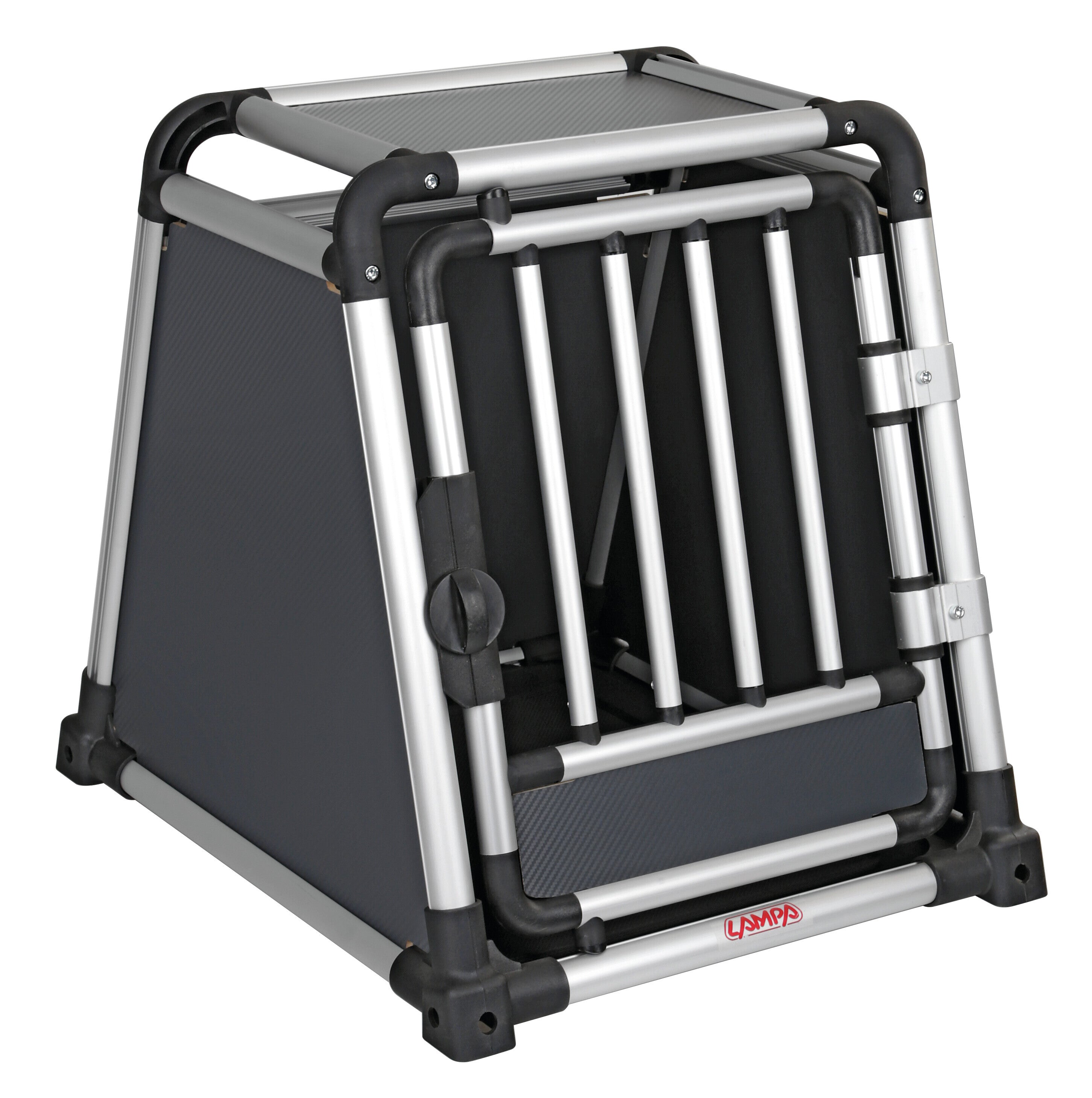 Premium, trasportino in lega di alluminio, specifico per il trasporto di animali in auto - Type 1 - 50 x 60 x H 55 cm