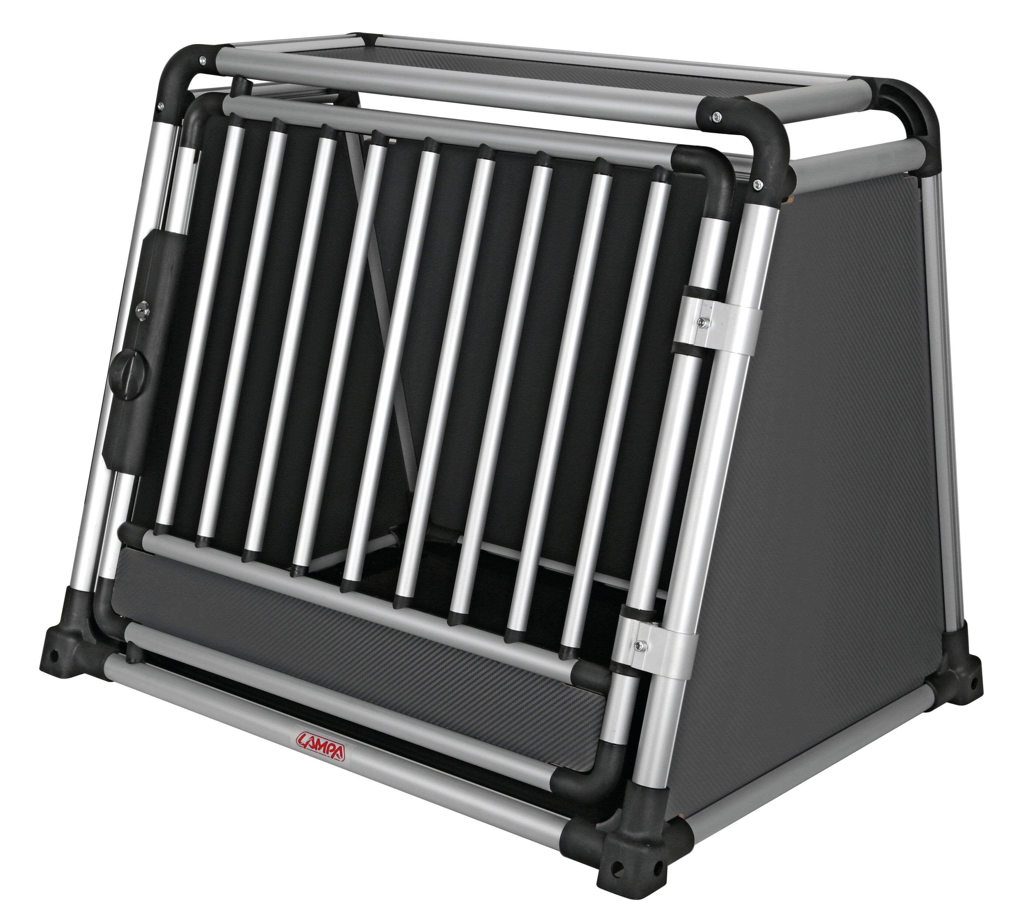 Premium, trasportino in lega di alluminio, specifico per il trasporto di animali in auto - Type 2 - 80 x 65 x H 66 cm