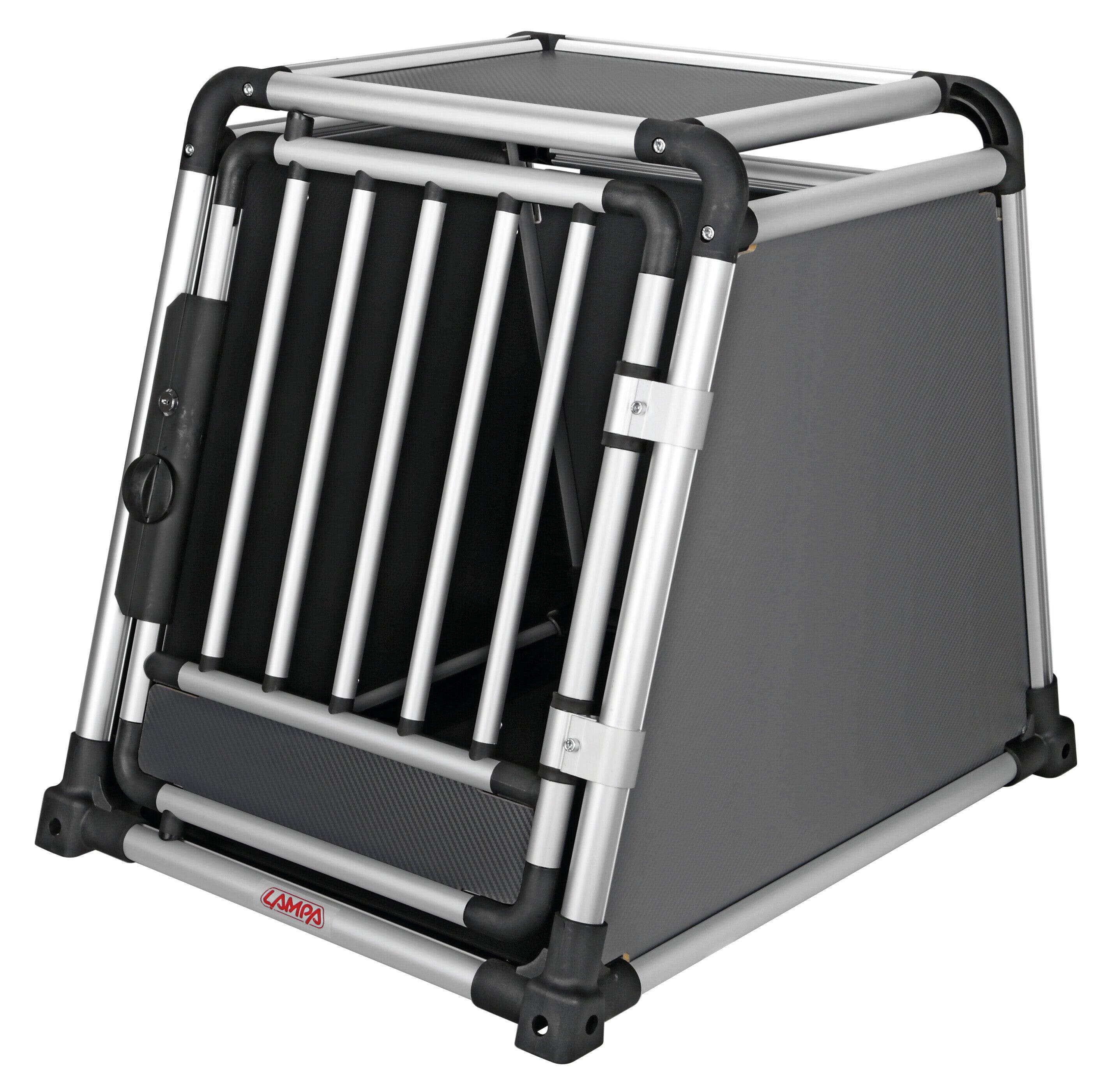 Premium, trasportino in lega di alluminio, specifico per il trasporto di animali in auto - Type 4 - 55 x 75 x H 62 cm