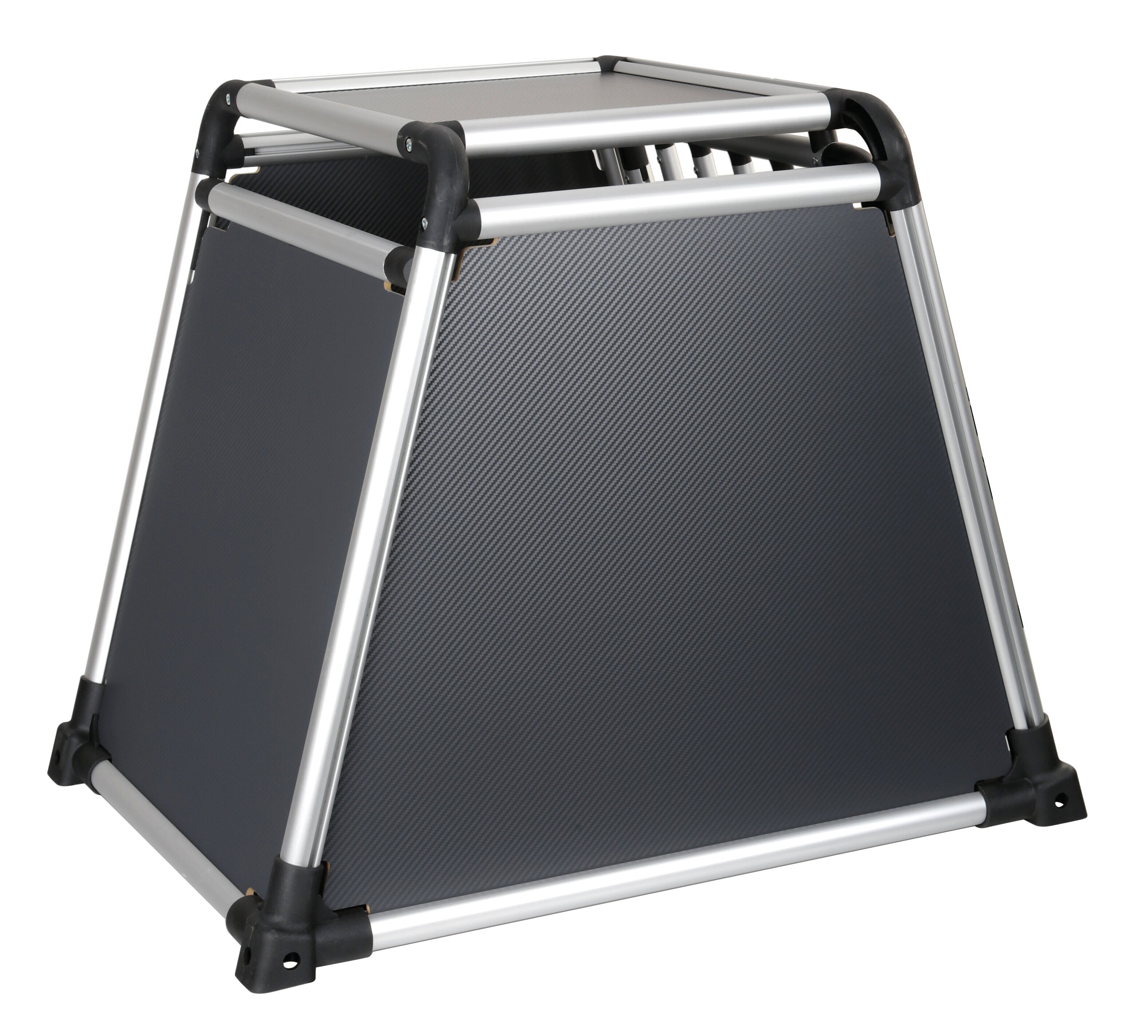 Premium, trasportino in lega di alluminio, specifico per il trasporto di animali in auto - Type 4 - 55 x 75 x H 62 cm