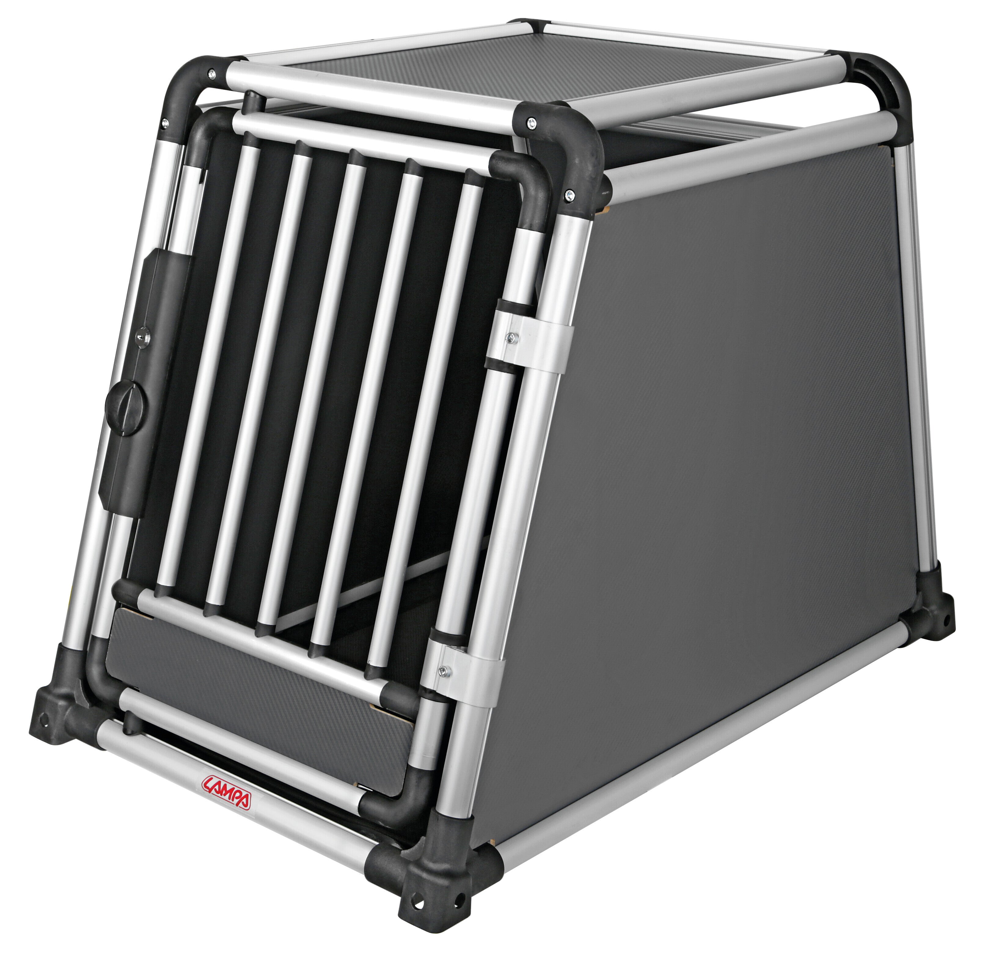 Premium, trasportino in lega di alluminio, specifico per il trasporto di animali in auto - Type 8 - 55 x 90 x H 66 cm