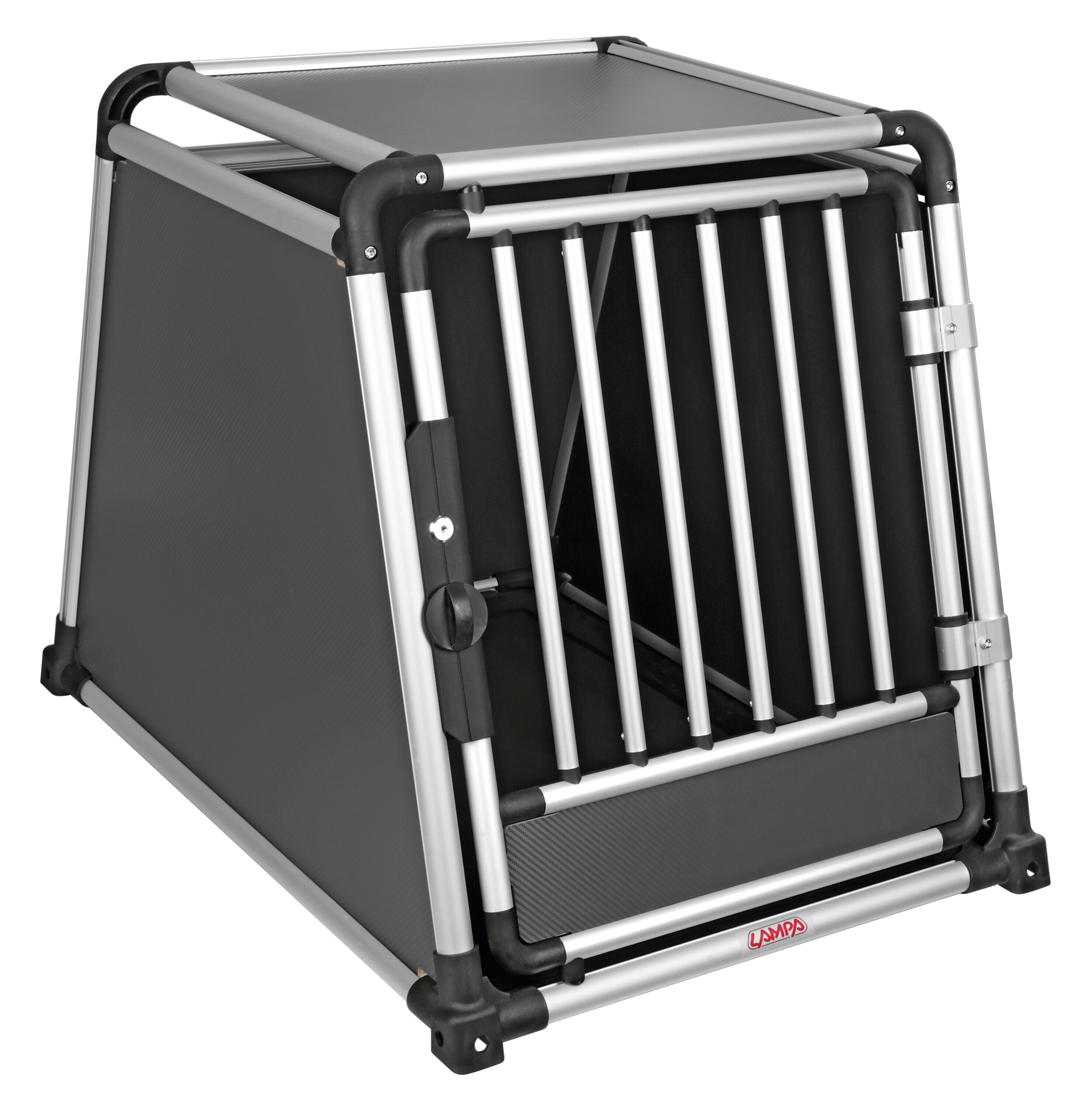 Premium, trasportino in lega di alluminio, specifico per il trasporto di animali in auto - Type 9 - 65 x 92 x H 70 cm