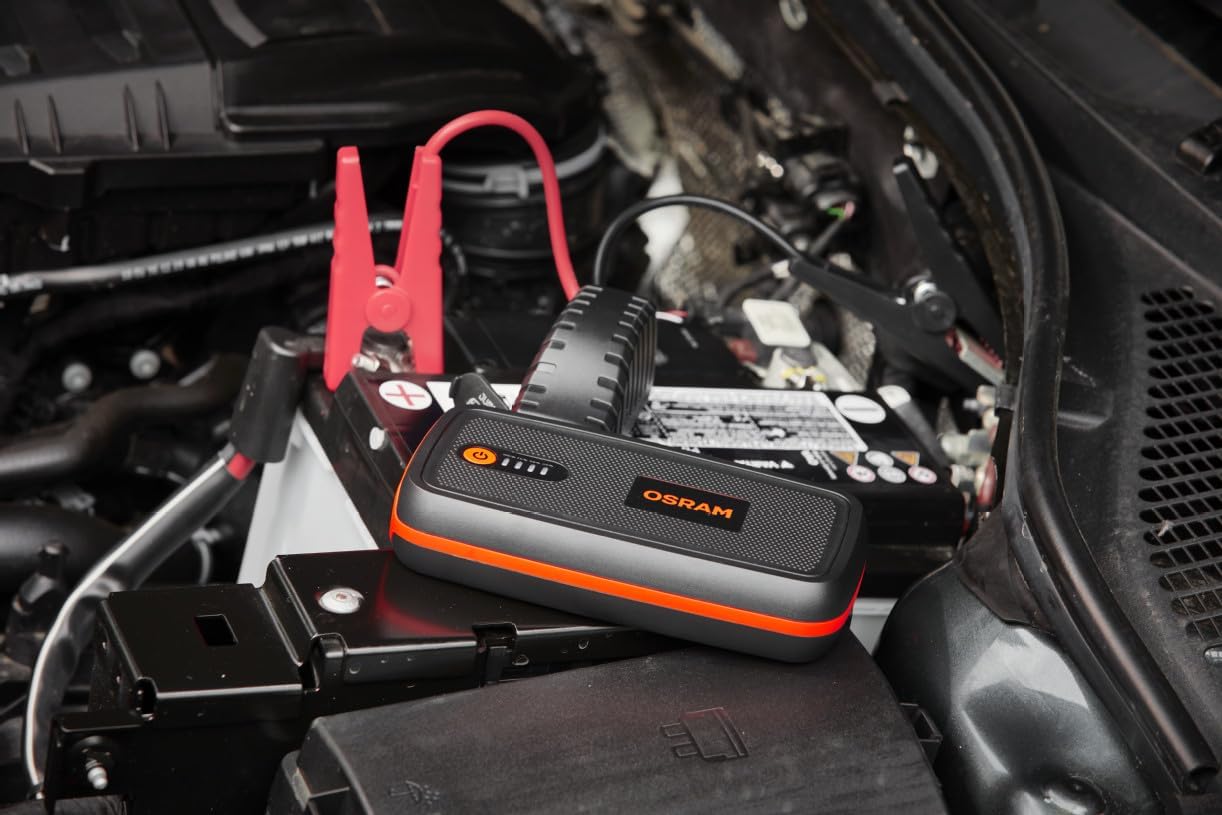OSRAM BATTERYstart 300, avviatore al Litio da 13.000 mAh per Veicoli con Motore a Benzina Fino a 6l e Motore Diesel da 3l