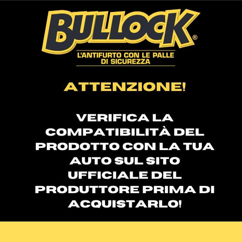 Bullock Defender Pro Blocca Volante Antifurto Universale per Auto, Scudo di Sicurezza in lega Rinforzata, Ideale per City Car, Facile Installazione + Arbre Magique POP Ocean