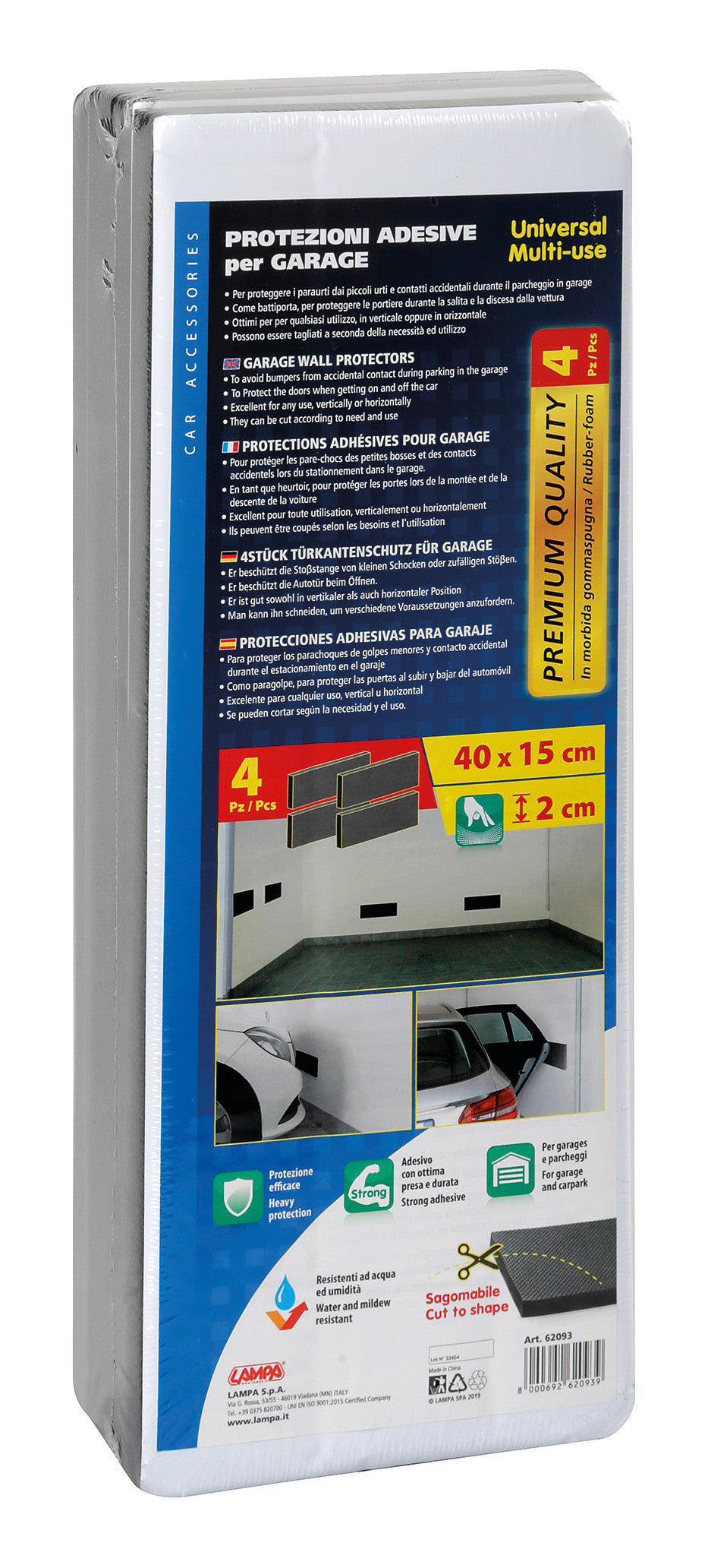 Protezioni adesive per garage - Premium - 4 pz