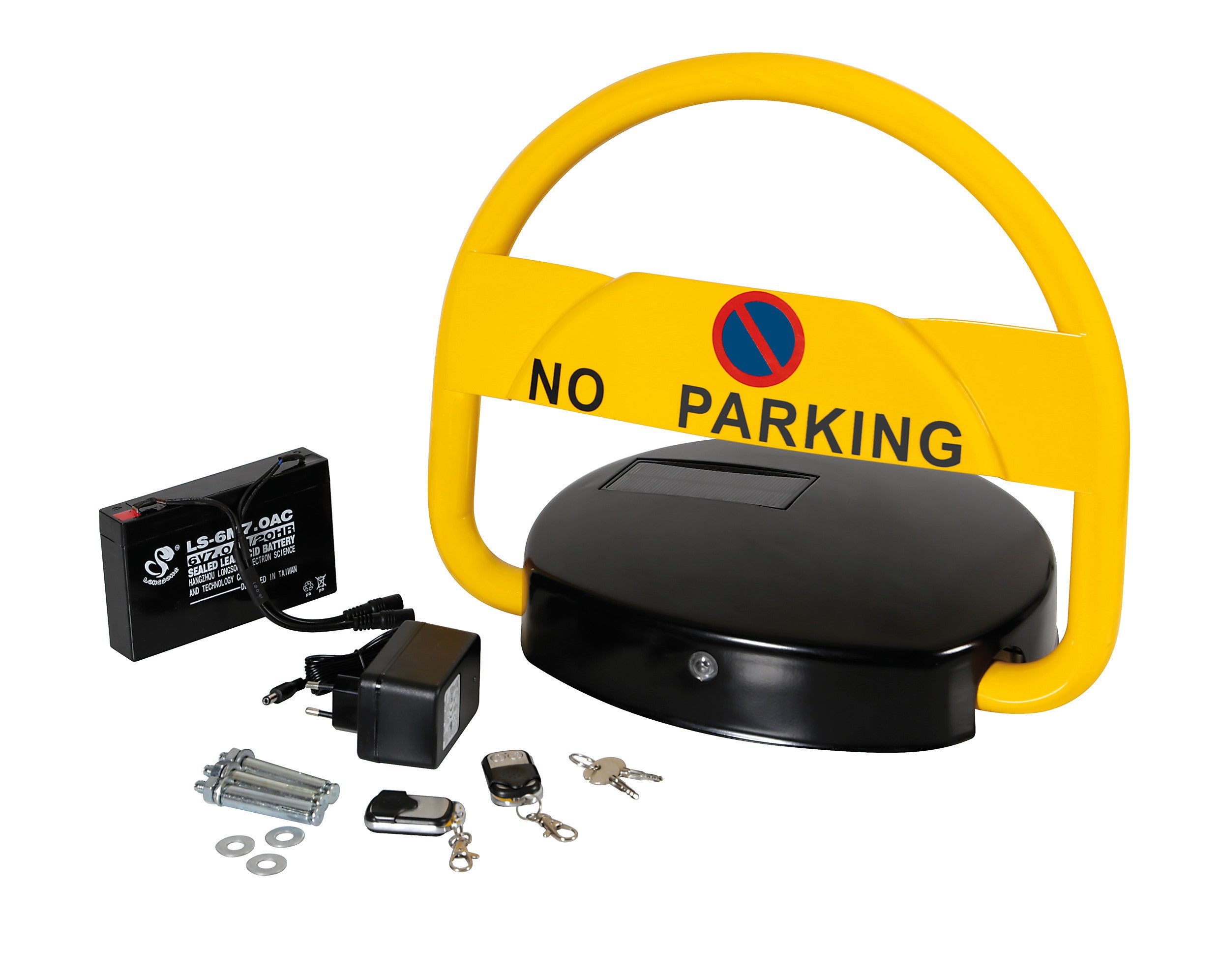 Barriera di parcheggio automatica con telecomando - Batteria + Pannello solare
