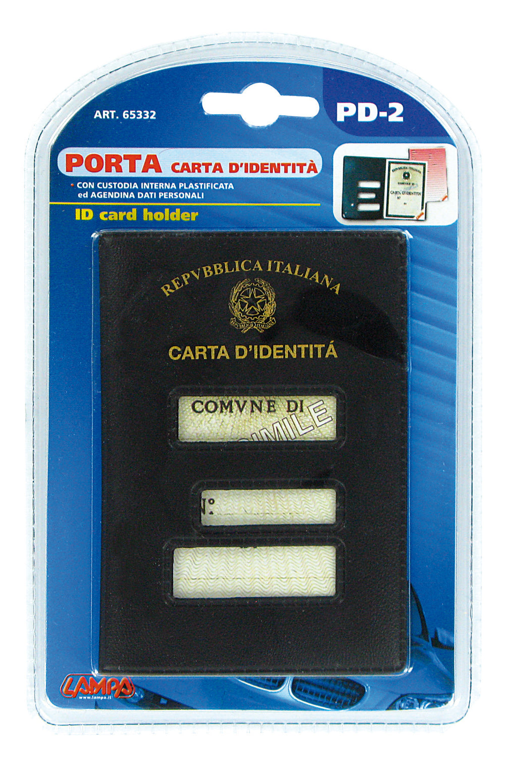 Porta carta d'identità cartacea (vecchio formato)