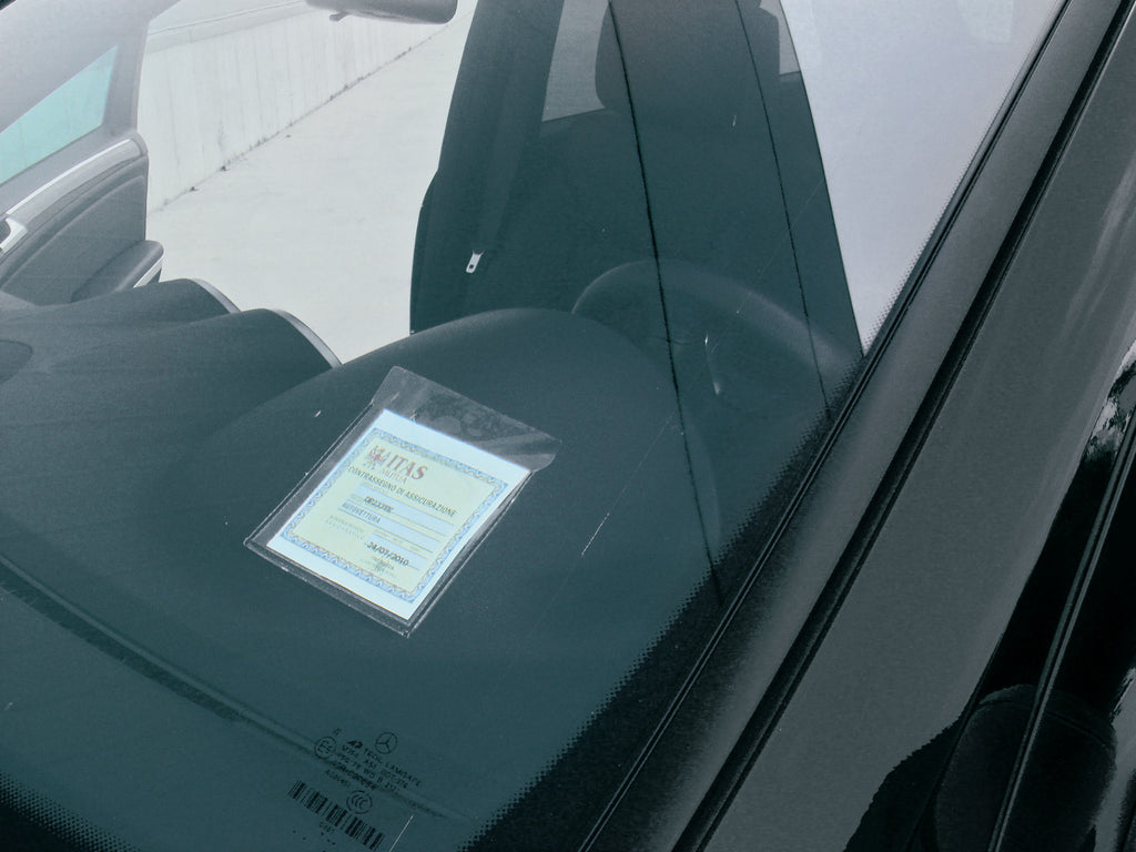 Basic, porta certificato adesivo