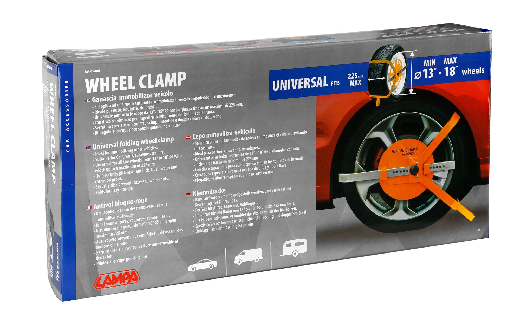 Wheel Clamp, ganascia immobilizza-veicolo