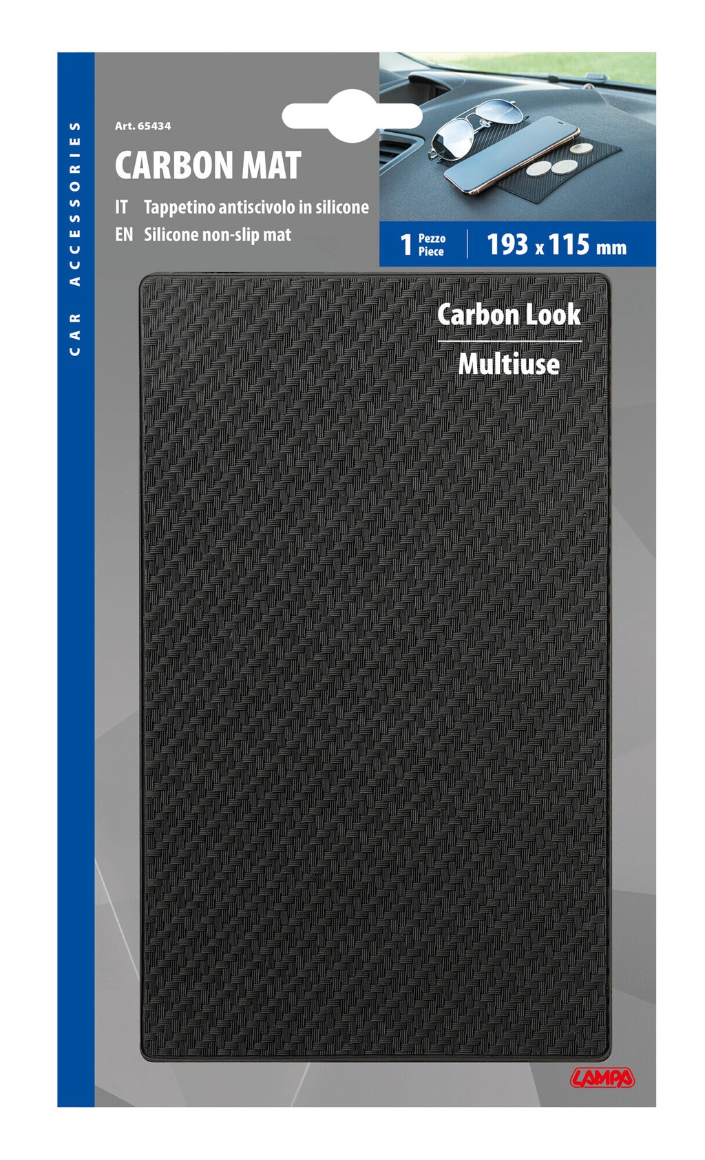 Carbon Mat, tappetino antiscivolo in silicone