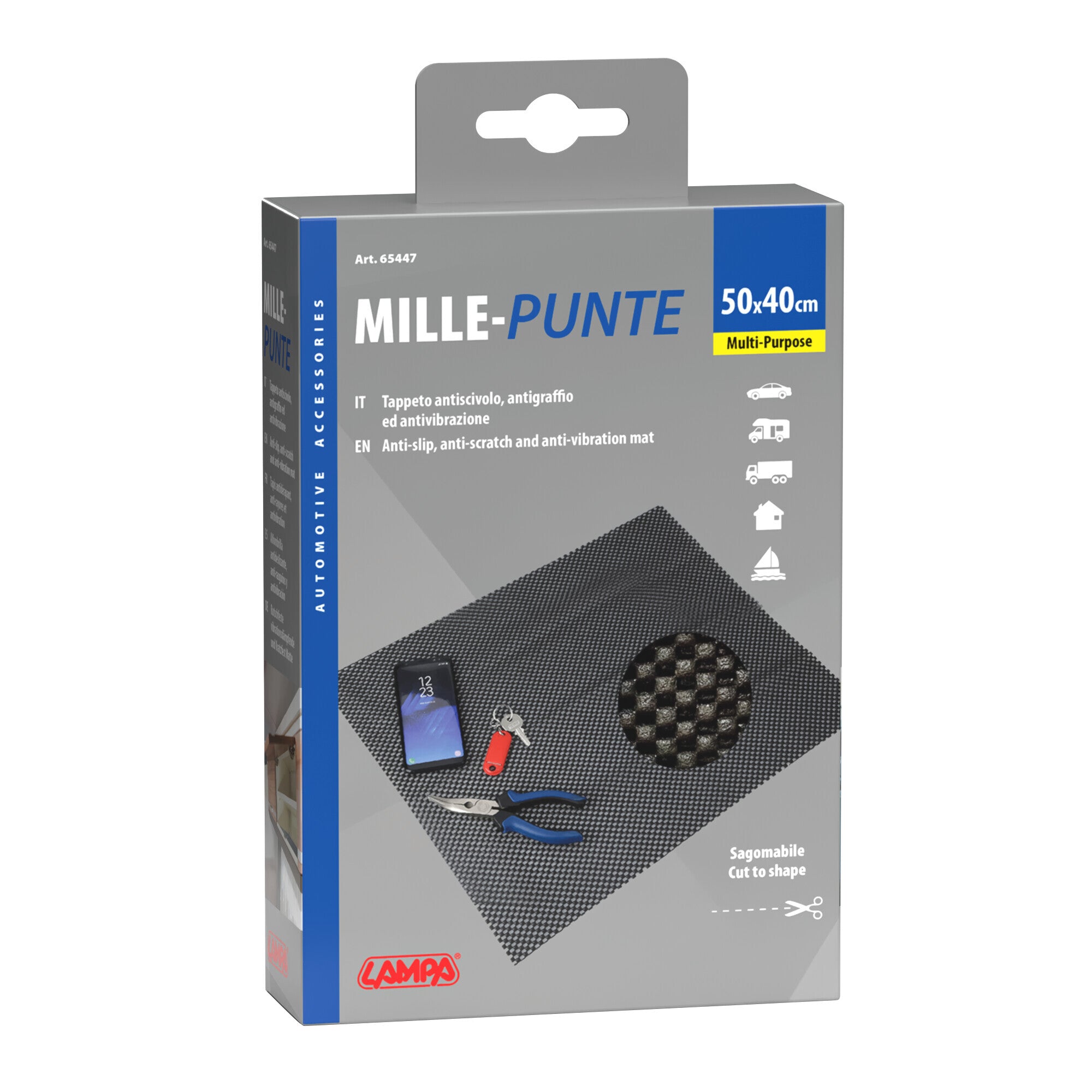 Mille-punte, tappeto antiscivolo - 50x40 cm
