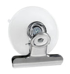 Set 2 clips in metallo con ventosa - S - 50 mm