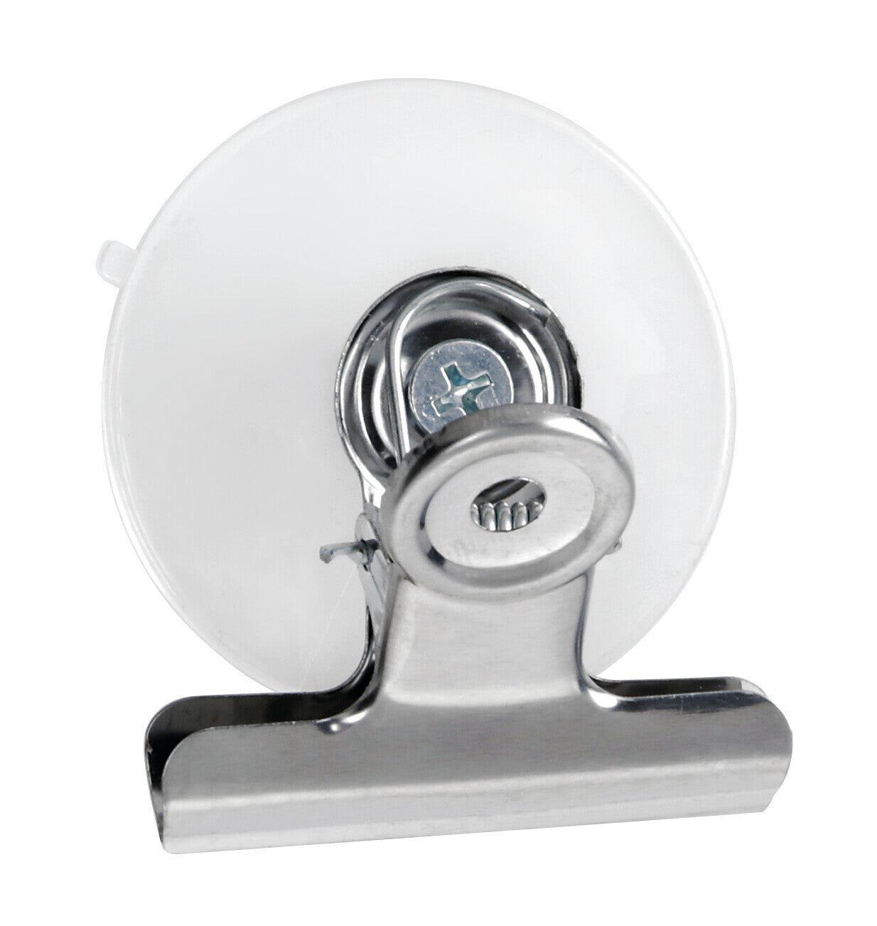Set 2 clips in metallo con ventosa - S - 50 mm