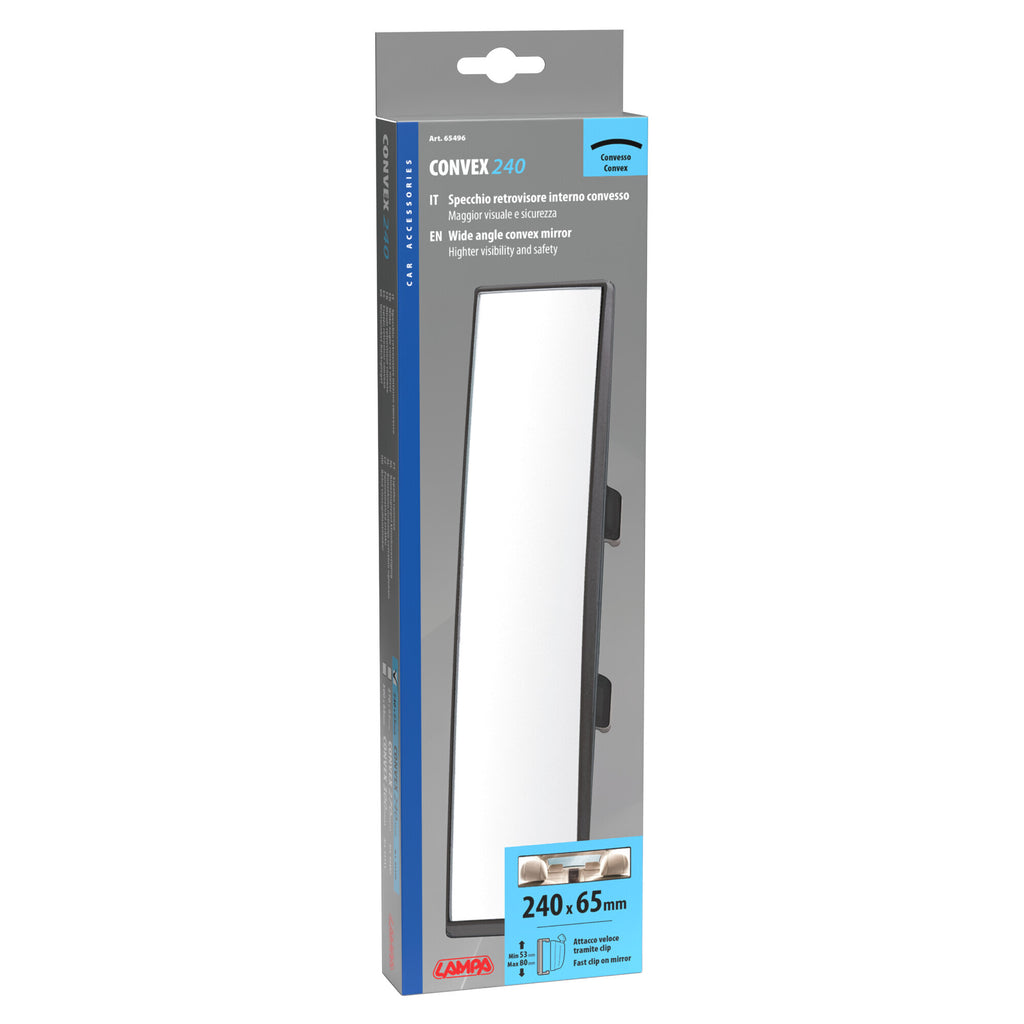 Convex 240, specchietto retrovisore convesso - 240x65 mm
