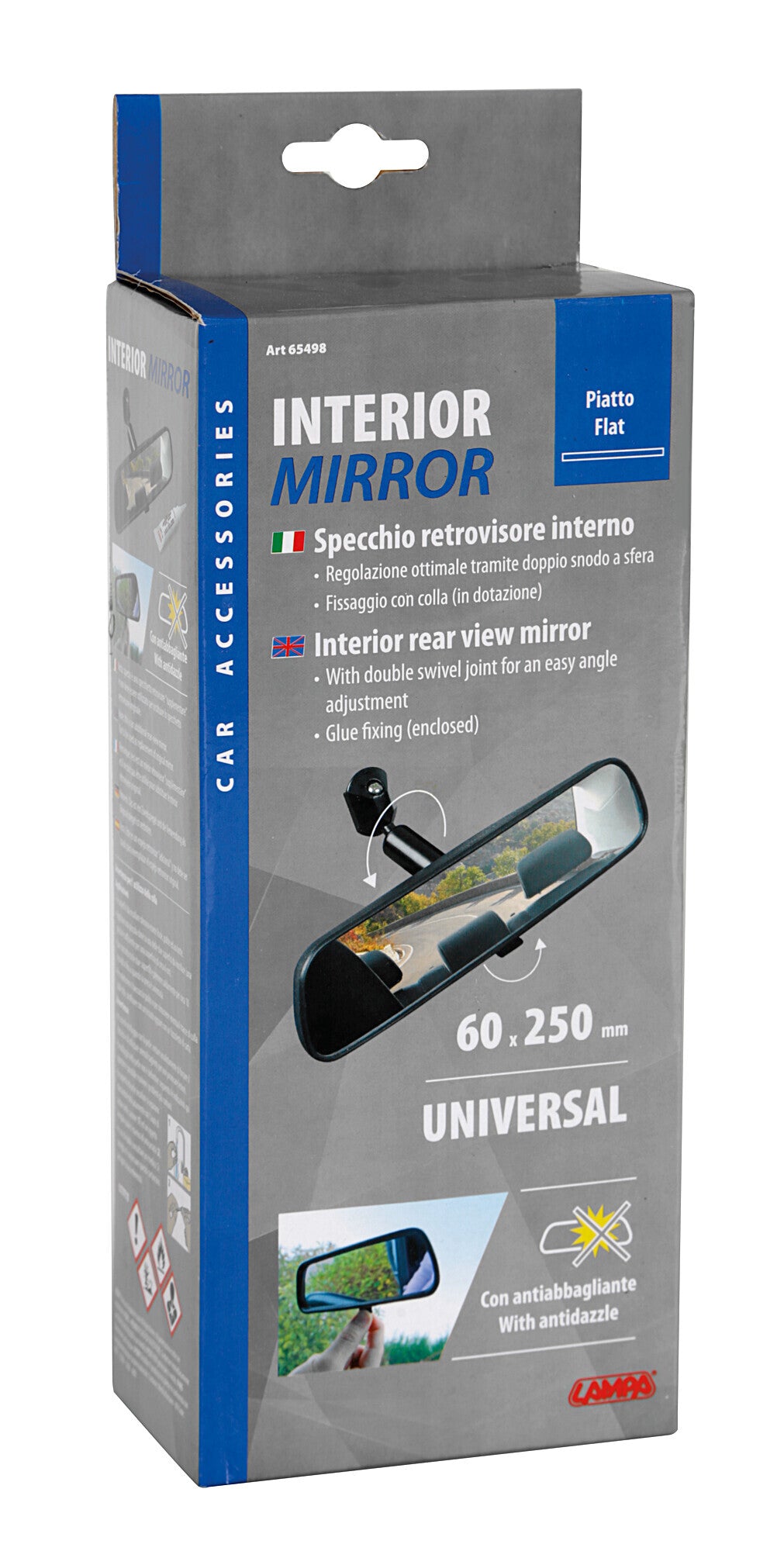 Specchietto retrovisore interno - 250x60 mm