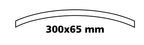 Convex 300, specchietto retrovisore convesso - 300x65 mm