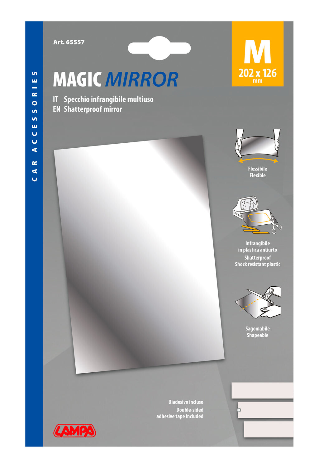 Magic-Mirror, specchio adesivo multiuso - M