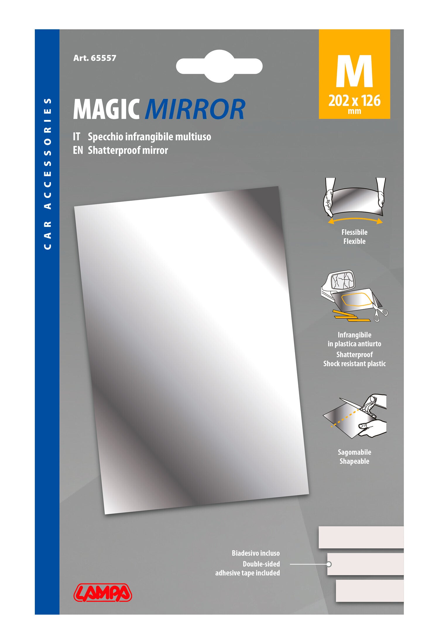 Magic-Mirror, specchio adesivo multiuso - M