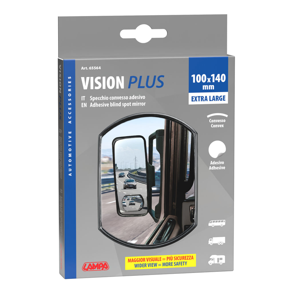 Vision plus,specchietto convesso adesivo