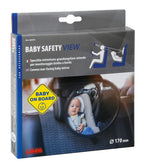 Baby Safety View, specchio retrovisore grandangolare rotondo per monitoraggio bimbo a bordo