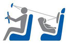 Baby Safety View, specchio retrovisore grandangolare rotondo per monitoraggio bimbo a bordo
