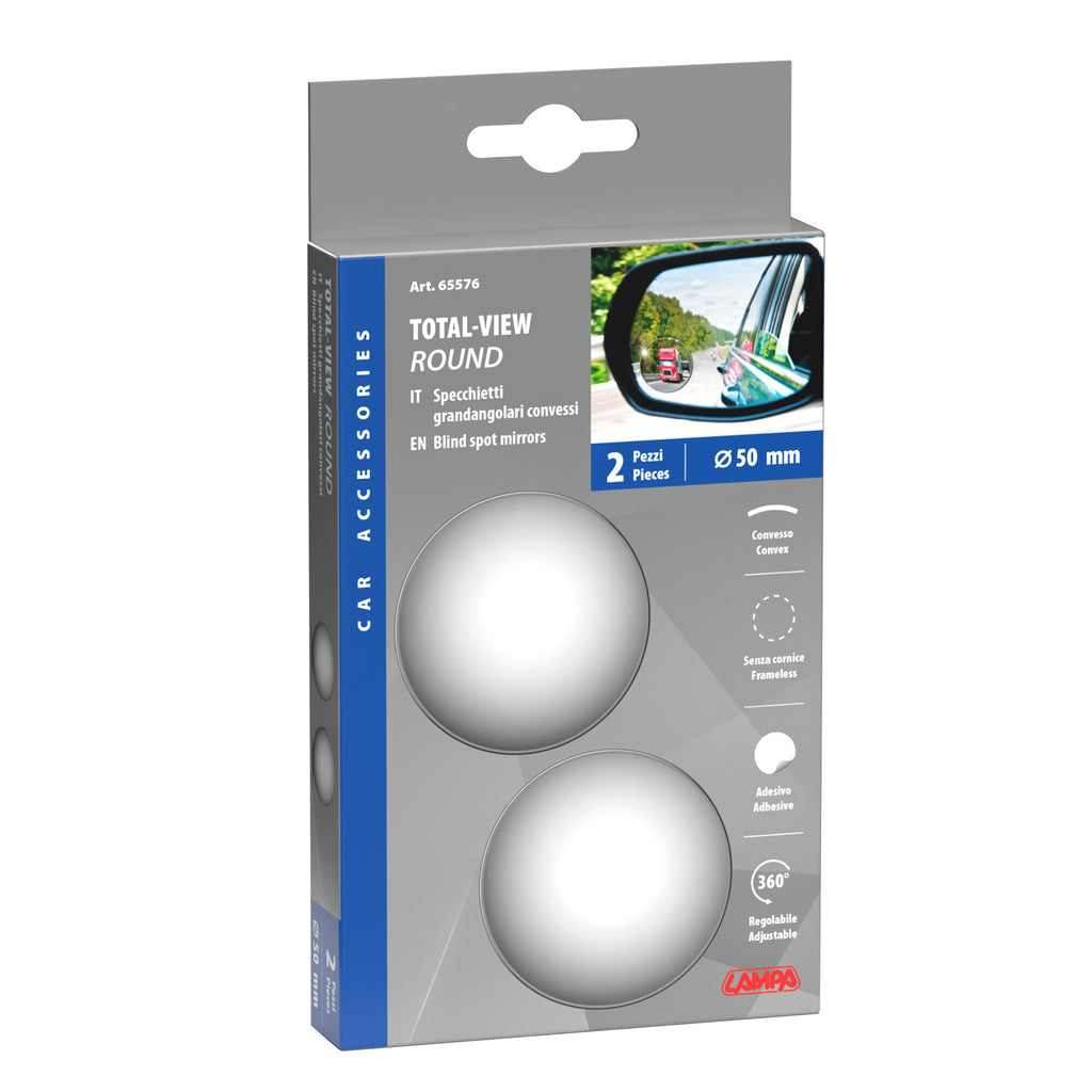 Total-View Round, specchietti grandangolari convessi