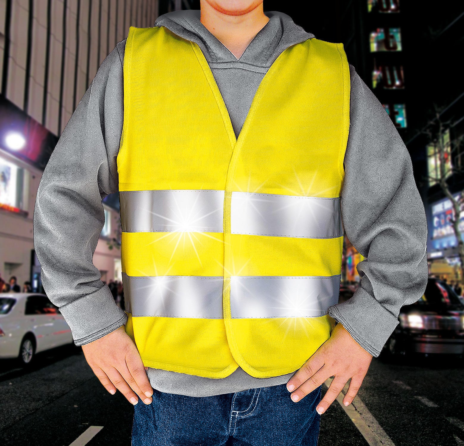 Kid life-Vest, gilet riflettente per bambini - Giallo