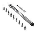 Chiave dinamometrica con cricchetto reversibile 1/4" - 5-25 Nm