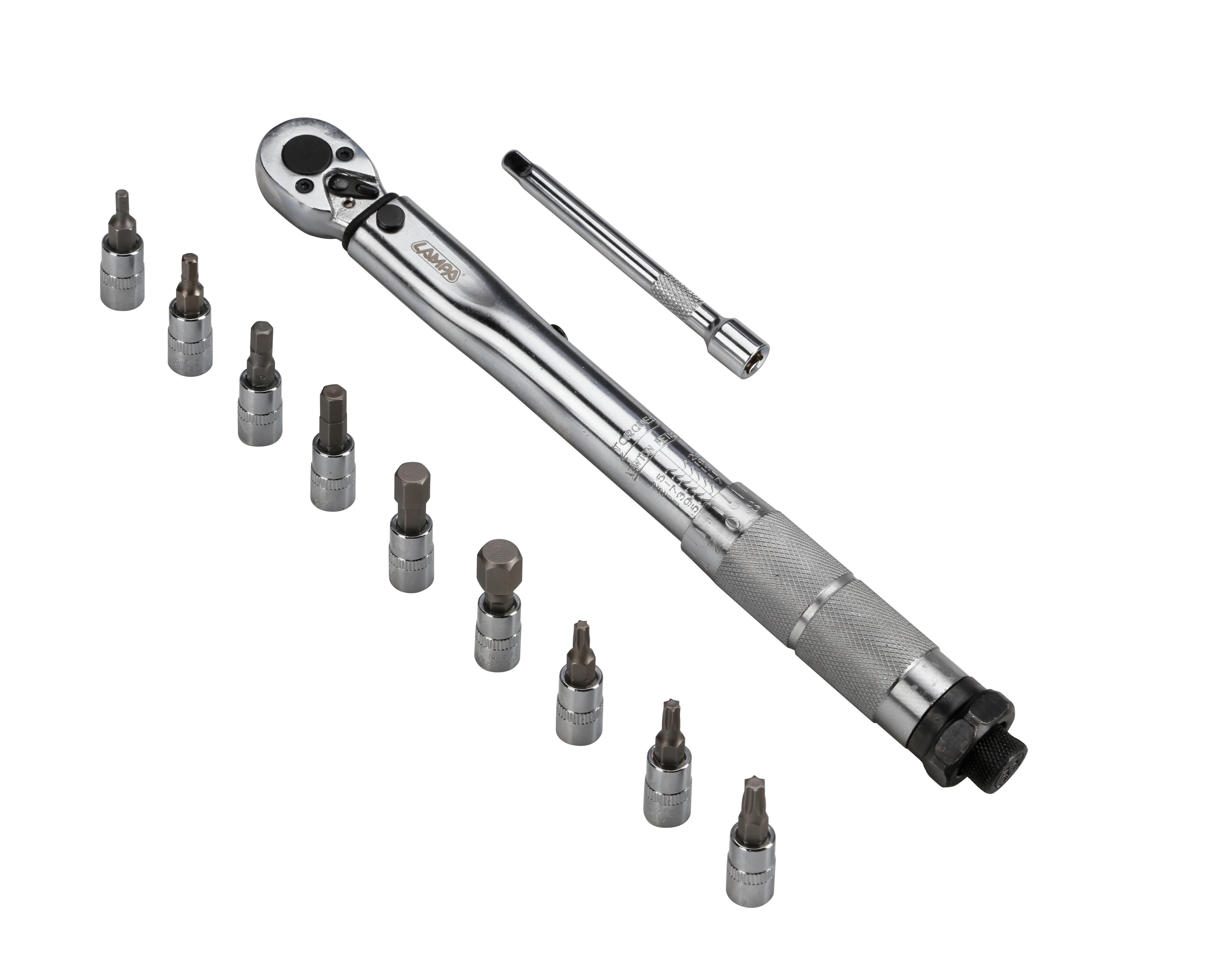 Chiave dinamometrica con cricchetto reversibile 1/4" - 5-25 Nm