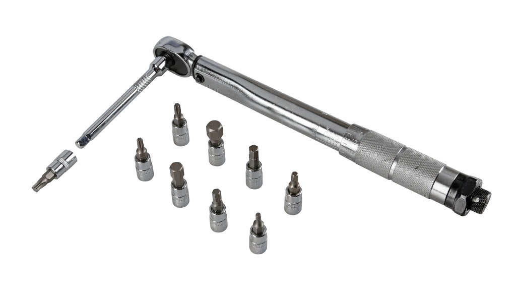 Chiave dinamometrica con cricchetto reversibile 1/4" - 5-25 Nm