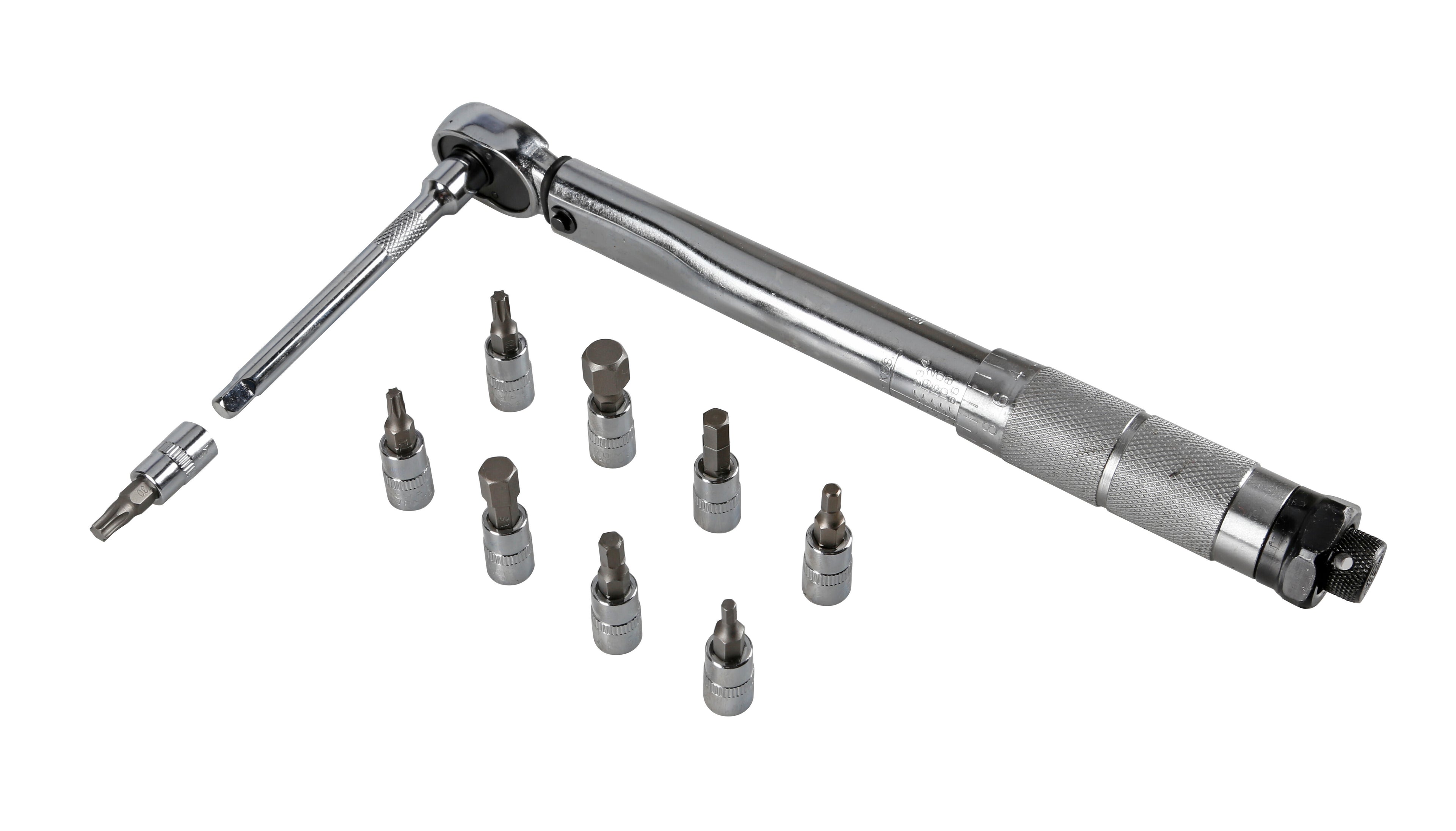 Chiave dinamometrica con cricchetto reversibile 1/4" - 5-25 Nm