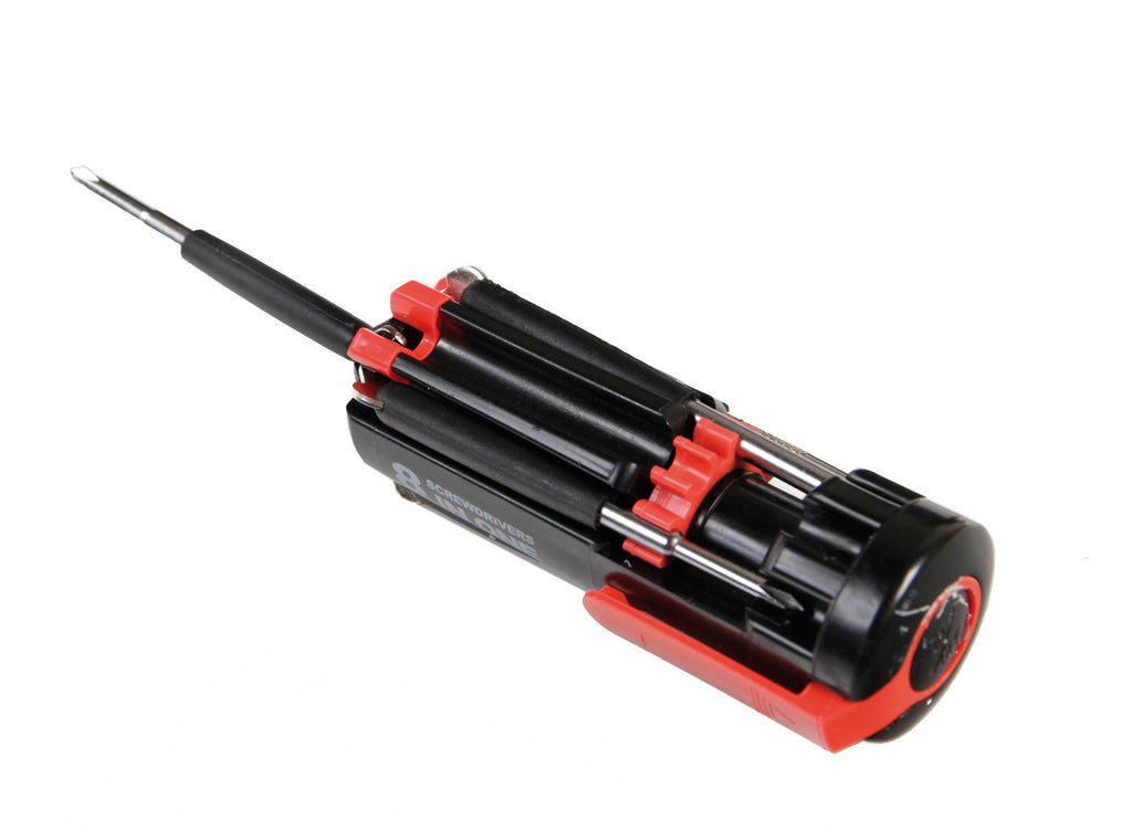 Multi-Use 8 in 1, set giraviti con torcia a Led - Sfuso 1 pz