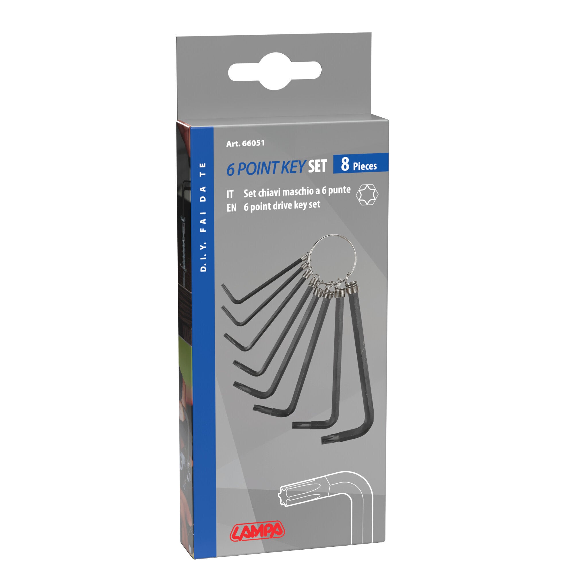 Set 8 chiavi tipo torx