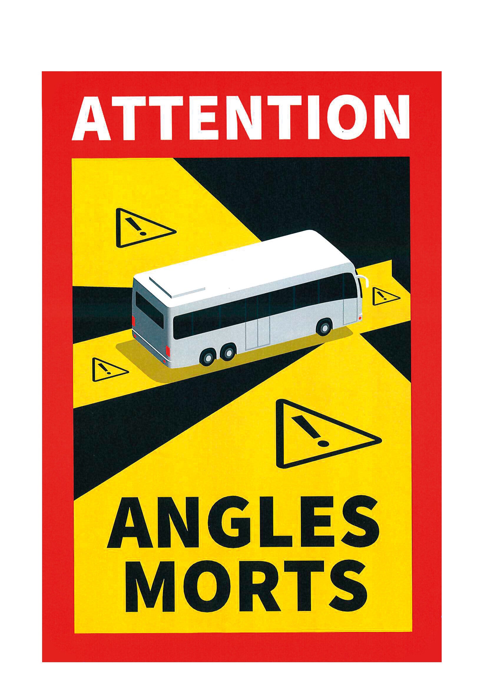 Contrassegno magnetico angoli morti, 1 pz - Autobus