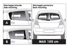 Limousine, coppia tendine scorrevoli - Largh. 70 cm - Alt. 32/37 cm