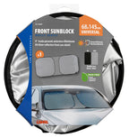 Molly Sunblock scudo parasole anteriore a doppia molla - 145x68 cm