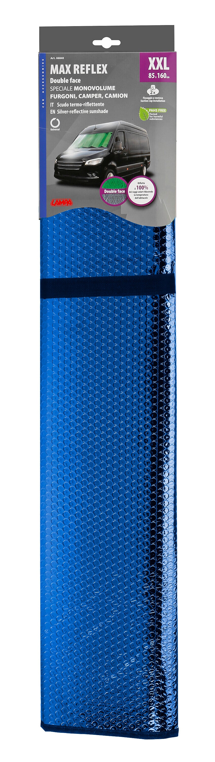 Max Reflex XXL, scudo termo-riflettente bicolore doubleface