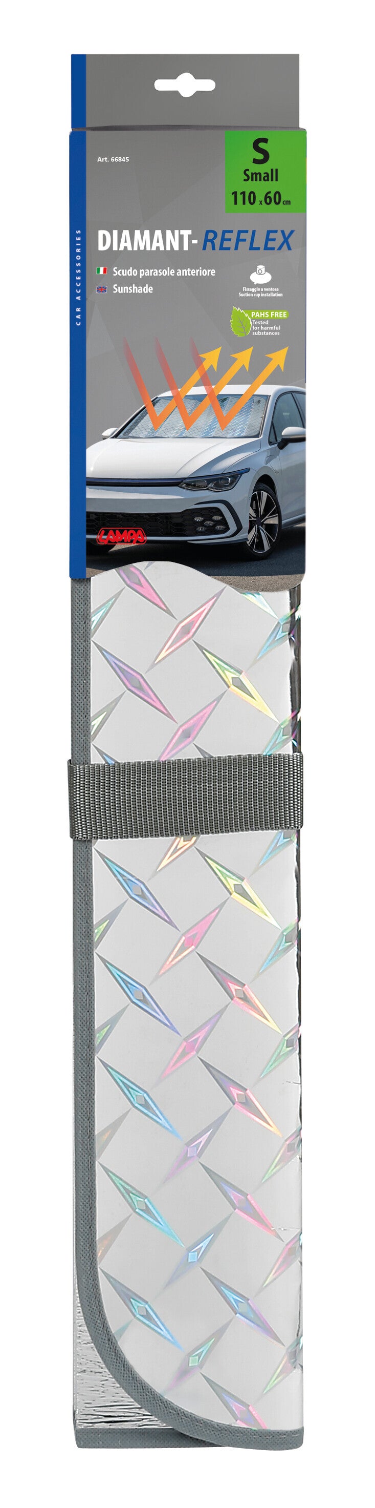 Diamant-Reflex, scudo parasole anteriore - S - 110x60 cm