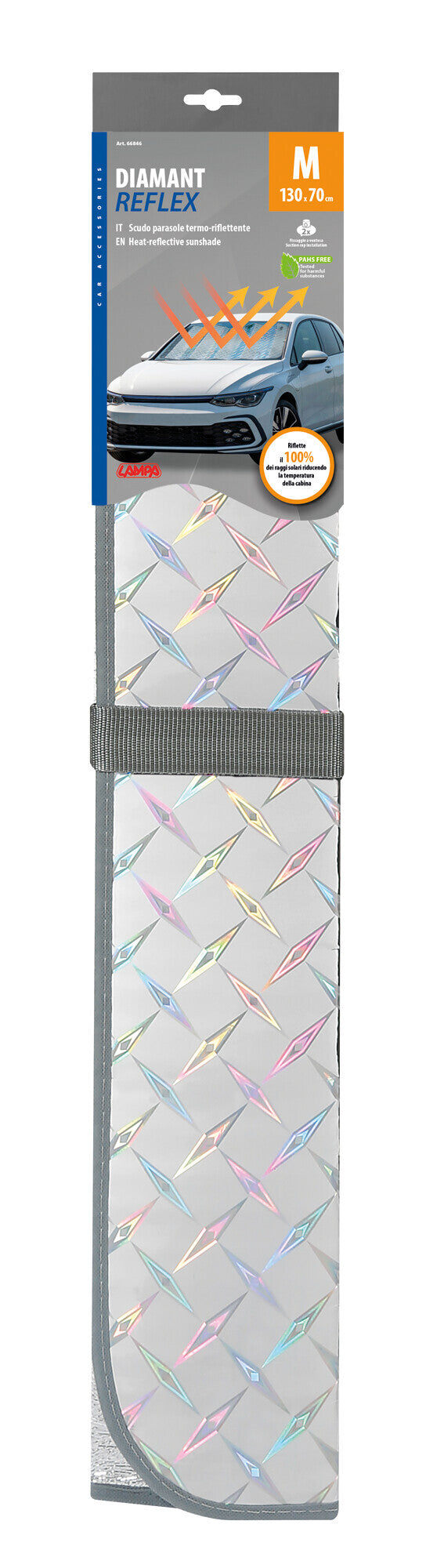 Diamant-Reflex, scudo parasole anteriore - M - 130x70 cm