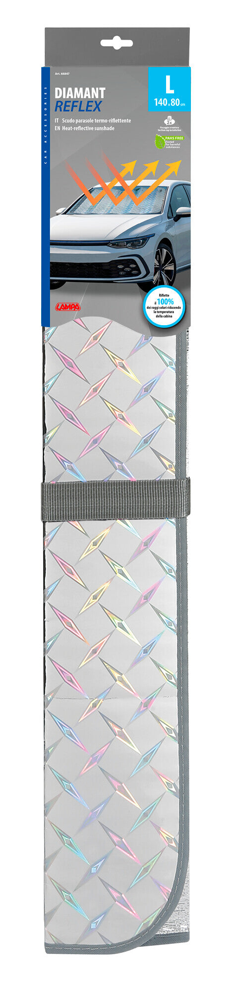 Diamant-Reflex, scudo parasole anteriore - L - 140x80 cm