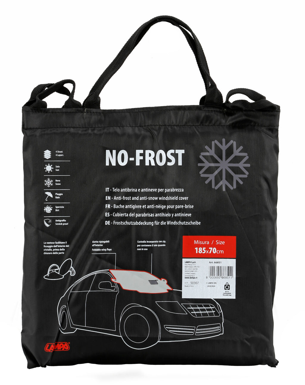 No-Frost, telo antibrina per parabrezza - 185x70 cm