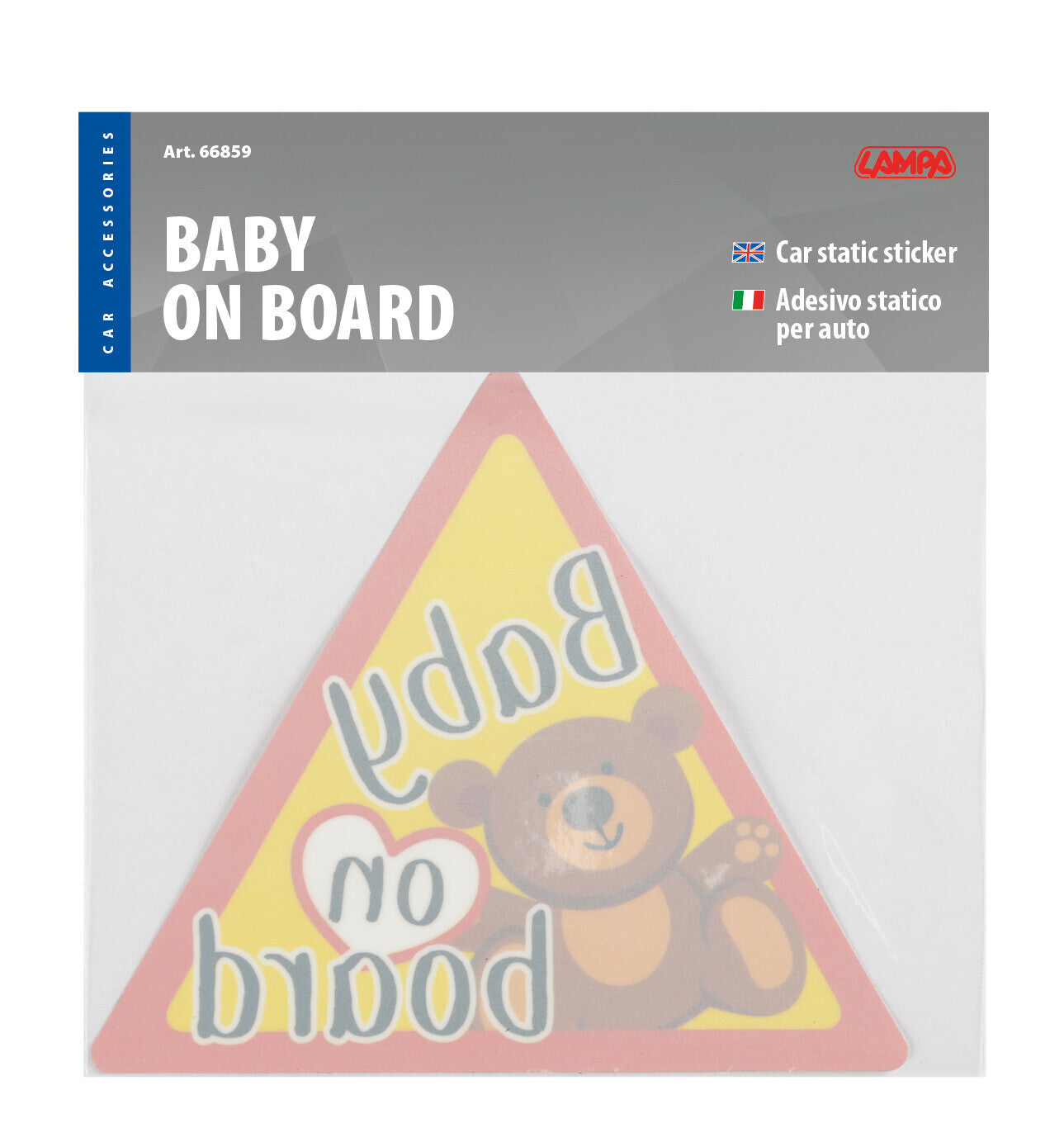 Bimbo a bordo, contrassegno adesivo statico