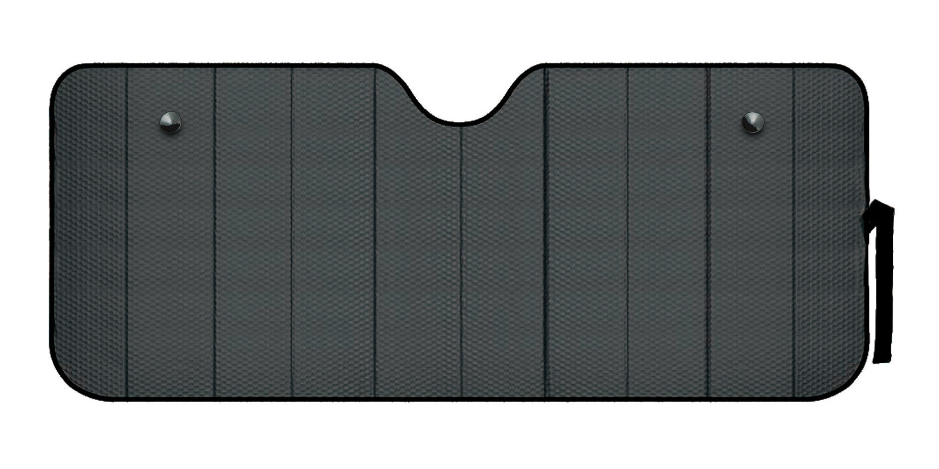Scudo termico per parabrezza - Nero opaco - M - 61x147 cm