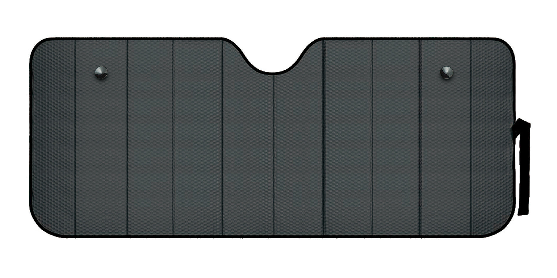 Scudo termico per parabrezza - Nero opaco - L - 72x145 cm
