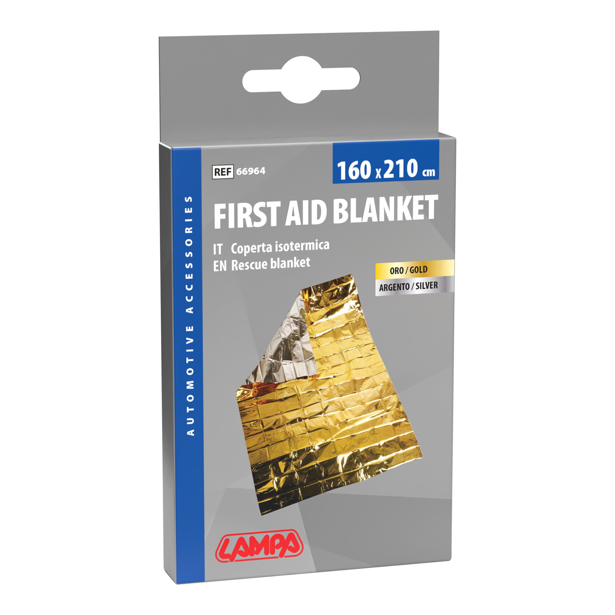 Coperta isotermica oro/argento - 160x210 cm