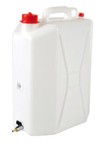 Tanica in polietilene con rubinetto in metallo - 25 L - Verticale