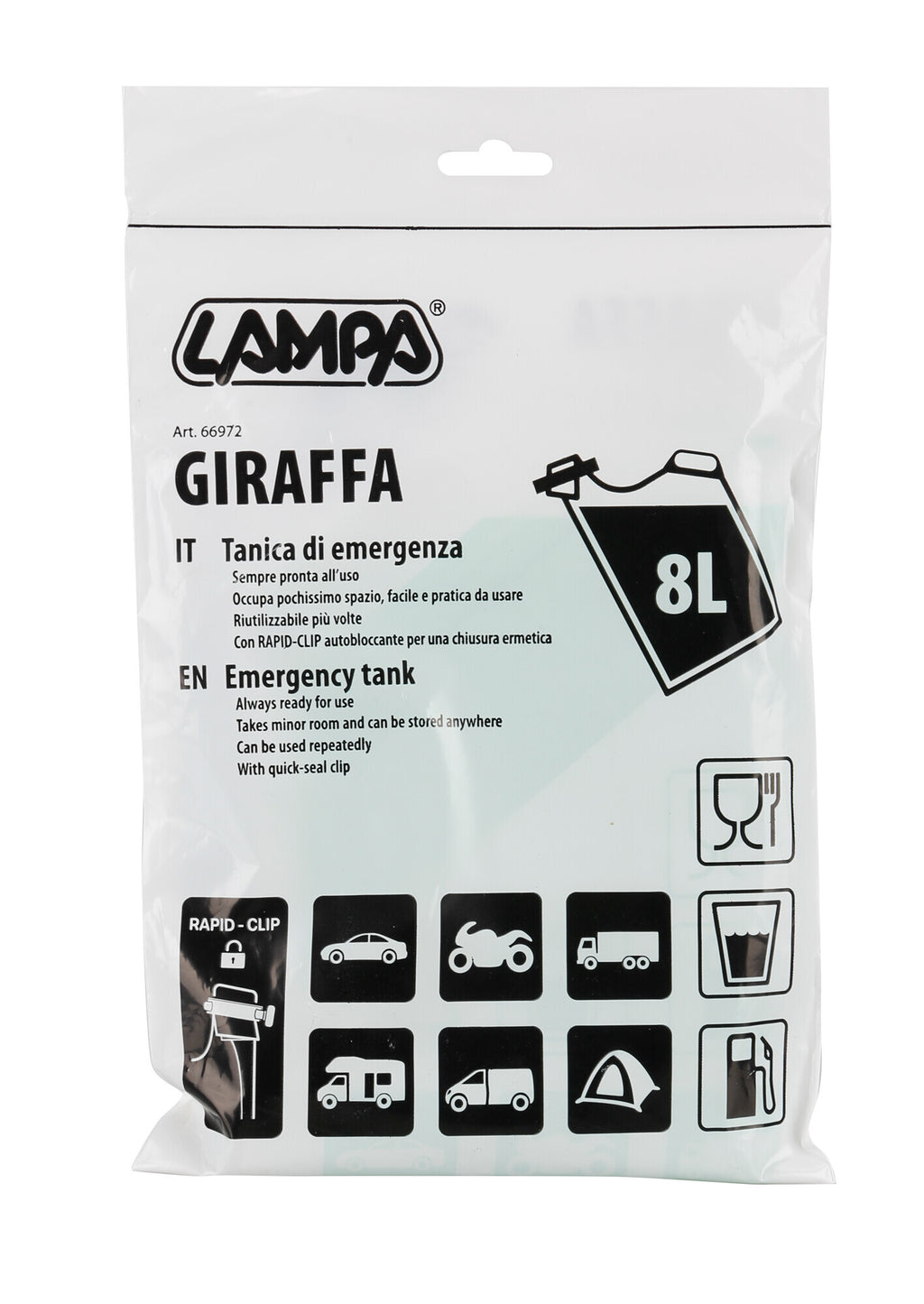 Giraffa, tanica di emergenza - 8 L