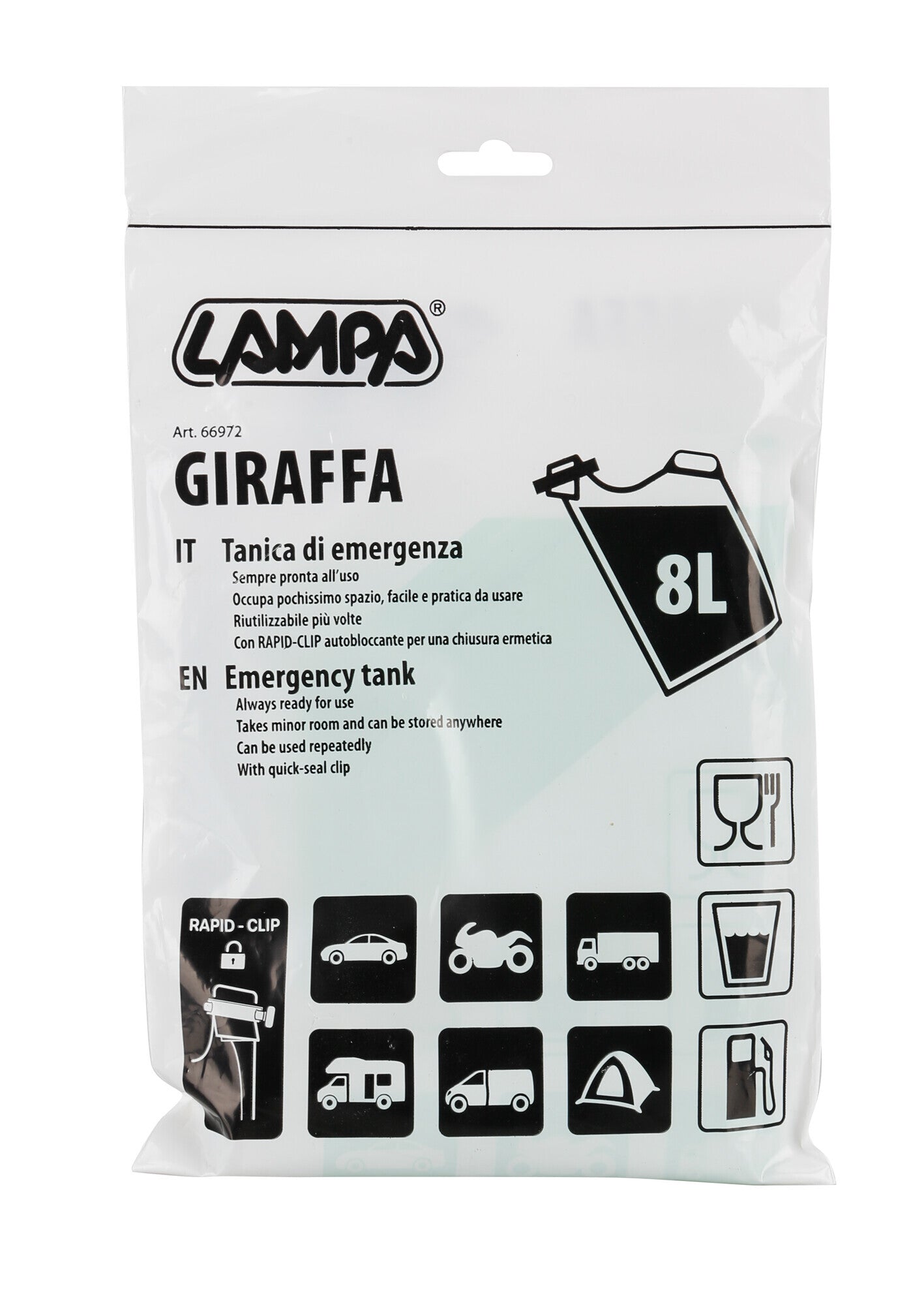 Giraffa, tanica di emergenza - 8 L
