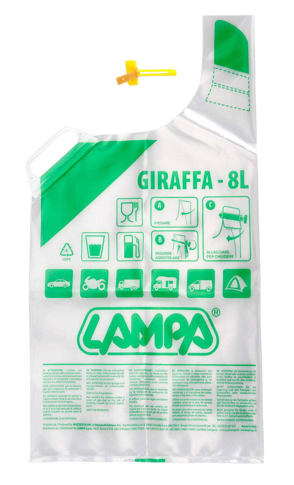 Giraffa, tanica di emergenza - 8 L